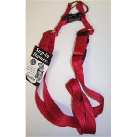 No.19LRD Step In Harness Nylon Size 22-33in Large Color Red